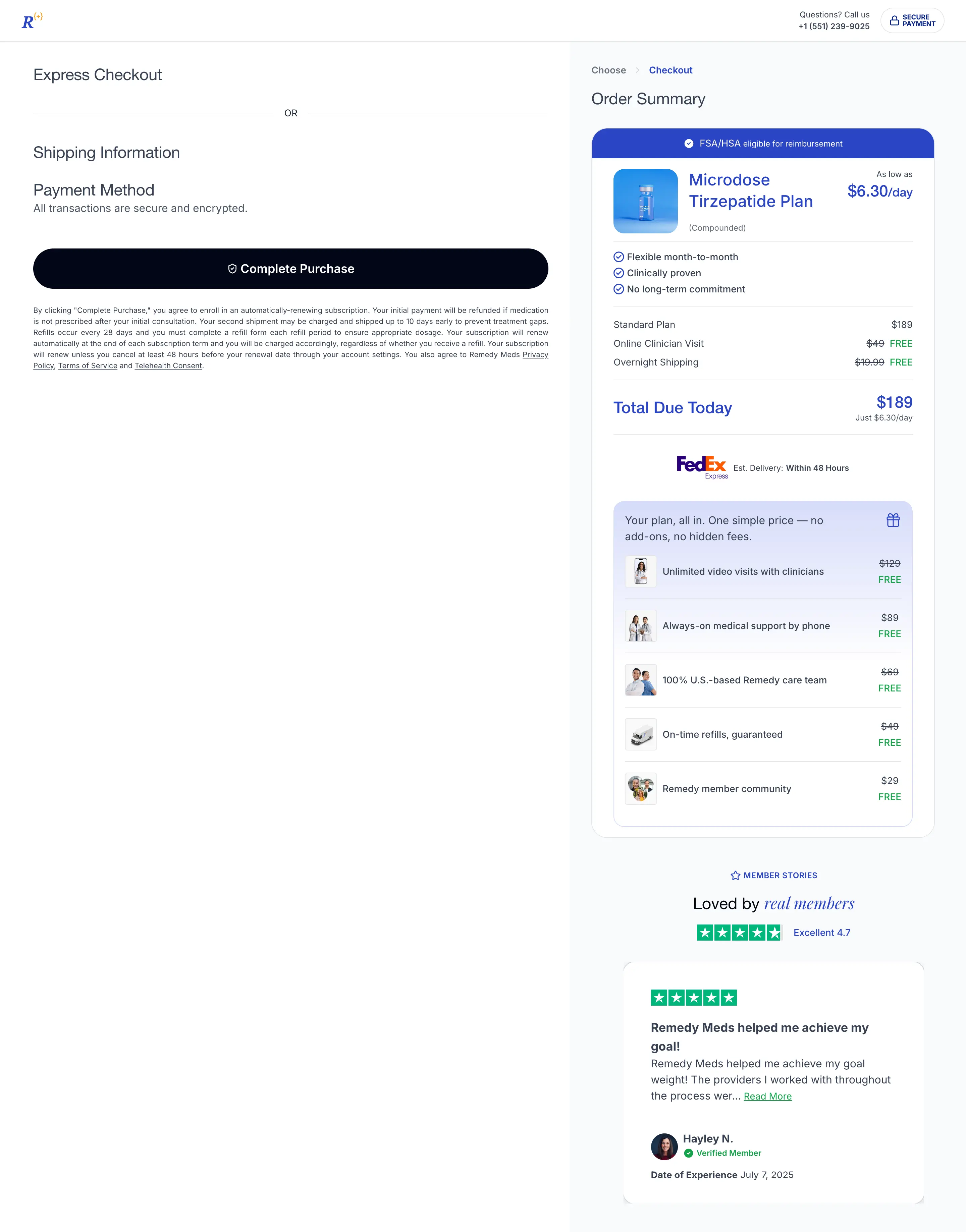remedy-meds-checkout-page